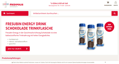 Desktop Screenshot of medipolis-intensivshop.de