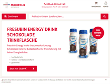 Tablet Screenshot of medipolis-intensivshop.de